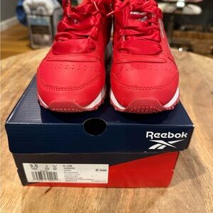 Reebok Women’s/Big Kids Bright Red Sneakers with Satin Laces